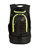 arena Fastpack 3.0 Sportlicher Rucksack für den Strand, das Fitnessstudio und den Sport, Reisetasche aus Wasserabweisendem Stoff mit Gepolsterten Schultergurten, Schuh- und Nasskleiderfach, 40 Liter