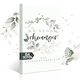 HIMMEL.HERZ.PAPIER® Schwangerschaftstagebuch So schön schwanger - Schwangerschaftsbuch - Geschenke für Schwangere - Meine Schwangerschaft