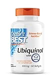 Doctor´s Best Ubiquinol mit Kaneka, 100mg - 60 Weichkapseln – Antioxidantien, Laborgeprüft, Vegetarisch, aktive Form von Coenzym Q10