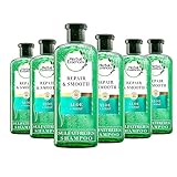 Herbal Essences Pure Shampoo Repair & Smooth 6er Set (6x 225 ml), Feuchtigkeitsshampoo, Haarpflege kombi ohne Silikon, Sulfate und Farbstoffe, Aloe + Hanf