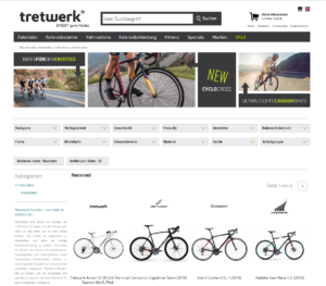 Rennrad Tretwerk Online-Shop